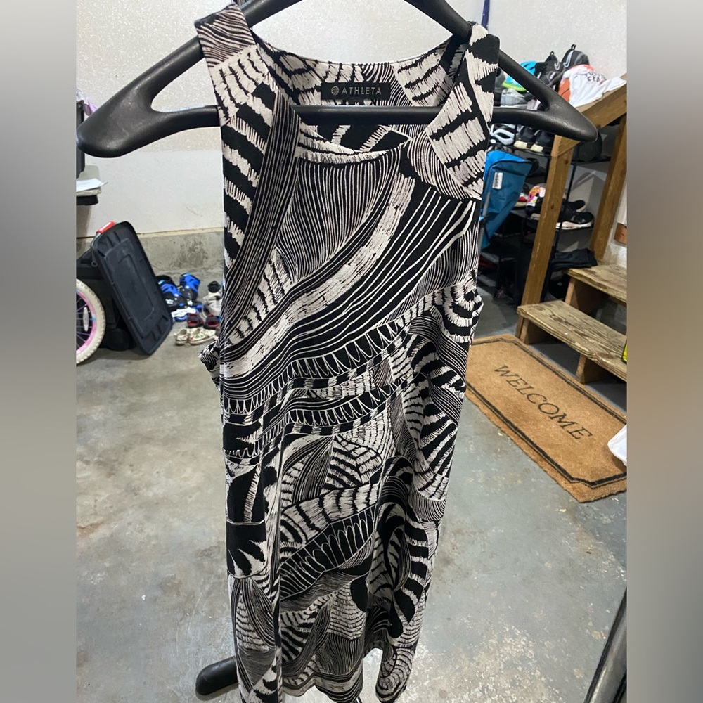 Size medium black/white “Santorini”  dress from Athleta